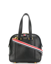 schwarze Shopper Tasche aus Leder von Thom Browne