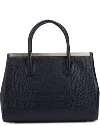 schwarze Shopper Tasche aus Leder von Thomas Wylde