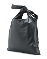 schwarze Shopper Tasche aus Leder von Jil Sander