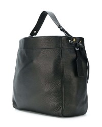 schwarze Shopper Tasche aus Leder von Prada