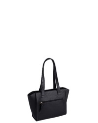 schwarze Shopper Tasche aus Leder von Tom Tailor