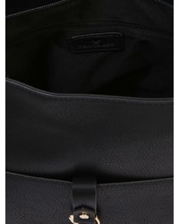 schwarze Shopper Tasche aus Leder von Tom Tailor