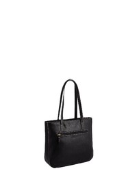 schwarze Shopper Tasche aus Leder von Tom Tailor