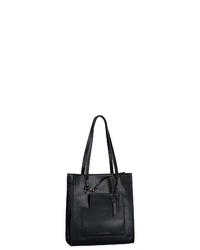 schwarze Shopper Tasche aus Leder von Tom Tailor Denim