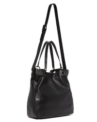 schwarze Shopper Tasche aus Leder von Foley + Corinna