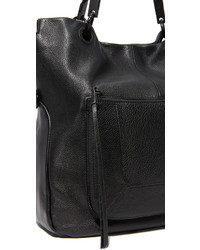 schwarze Shopper Tasche aus Leder von Foley + Corinna