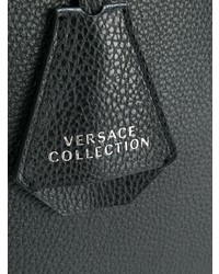 schwarze Shopper Tasche aus Leder von Versace Collection