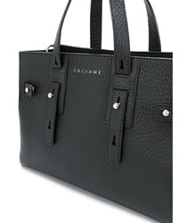 schwarze Shopper Tasche aus Leder von Orciani