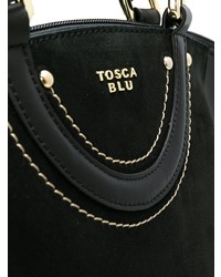 schwarze Shopper Tasche aus Leder von Tosca Blu