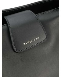 schwarze Shopper Tasche aus Leder von Zanellato