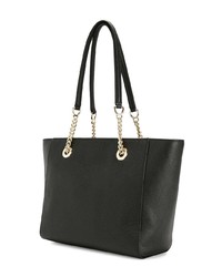 schwarze Shopper Tasche aus Leder von Coach