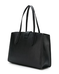 schwarze Shopper Tasche aus Leder von Coach