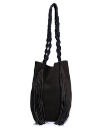 schwarze Shopper Tasche aus Leder von Ulla Johnson