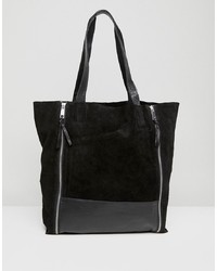 schwarze Shopper Tasche aus Leder von Urbancode