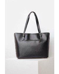 schwarze Shopper Tasche aus Leder von Usha