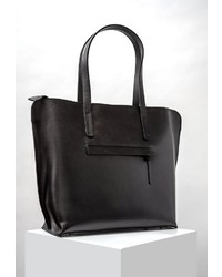 schwarze Shopper Tasche aus Leder von Usha