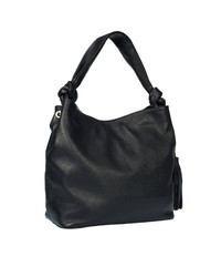 schwarze Shopper Tasche aus Leder von Usha