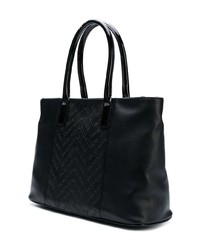 schwarze Shopper Tasche aus Leder von Versace Jeans