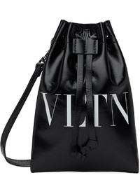 schwarze Shopper Tasche aus Leder von Valentino Garavani