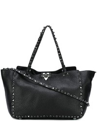 schwarze Shopper Tasche aus Leder von Valentino