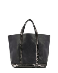 schwarze Shopper Tasche aus Leder von Vanessa Bruno
