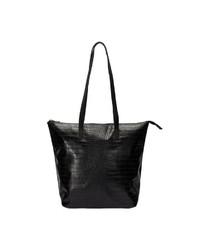 schwarze Shopper Tasche aus Leder von Vero Moda