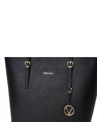 schwarze Shopper Tasche aus Leder von VESTINO