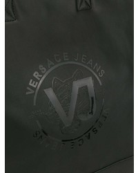 schwarze Shopper Tasche aus Leder von VERSACE JEANS COUTURE
