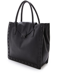 schwarze Shopper Tasche aus Leder von Loeffler Randall