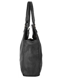 schwarze Shopper Tasche aus Leder von WOUWOU