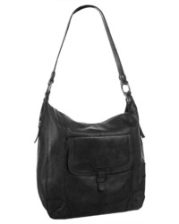 schwarze Shopper Tasche aus Leder von WOUWOU