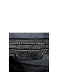 schwarze Shopper Tasche aus Leder von X-ZONE