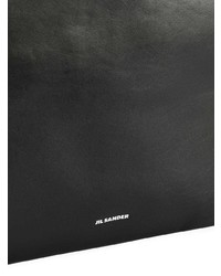 schwarze Shopper Tasche aus Leder von Jil Sander