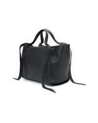 schwarze Shopper Tasche aus Leder von Elena Ghisellini