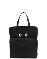 schwarze Shopper Tasche aus Nylon von Anya Hindmarch