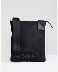 schwarze Shopper Tasche aus Nylon von Hugo