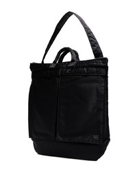 schwarze Shopper Tasche aus Nylon von PORTER, YOSHIDA & CO