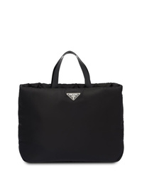 schwarze Shopper Tasche aus Nylon von Prada