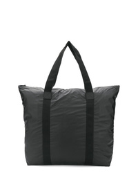 schwarze Shopper Tasche aus Nylon von Rains