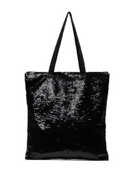 schwarze Shopper Tasche aus Pailletten von Ashish