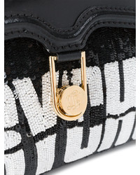 schwarze Shopper Tasche aus Pailletten von Olympia Le-Tan