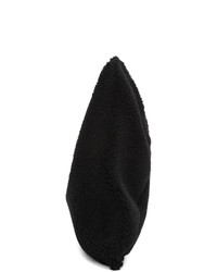 schwarze Shopper Tasche aus Pelz von MM6 MAISON MARGIELA