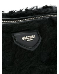 schwarze Shopper Tasche aus Pelz von Moschino