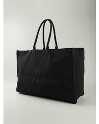 schwarze Shopper Tasche aus Segeltuch von A.F.Vandevorst