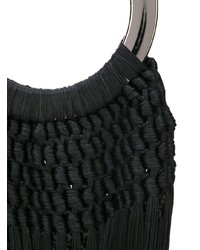 schwarze Shopper Tasche aus Segeltuch von Cult Gaia