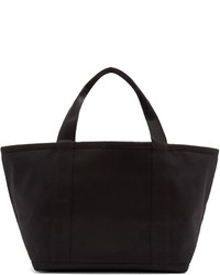 schwarze Shopper Tasche aus Segeltuch von Charlotte Olympia