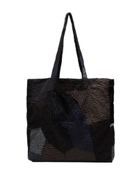 schwarze Shopper Tasche aus Segeltuch von By Walid