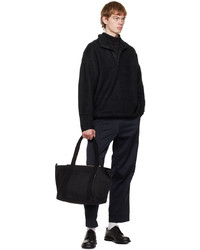 schwarze Shopper Tasche aus Segeltuch von Nanamica