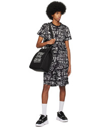schwarze Shopper Tasche aus Segeltuch von VERSACE JEANS COUTURE