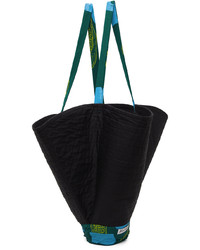 schwarze Shopper Tasche aus Segeltuch von Bloke